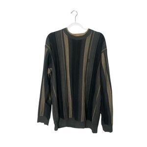Vintage 90s Knights Of Round Table MultiColored Striped Crew Neck Sweater Men XL